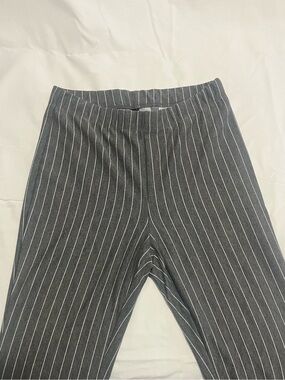 H&M Gray Pinstripe Wide Leg Pants